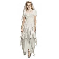 Foto van Boland verkleedkostuum ghost bride dames polyester wit