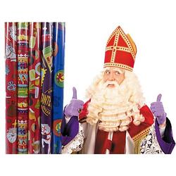 Foto van 5x sinterklaas inpakpapier - 70x300 cm