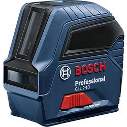 Foto van Bosch professional gll 2-10 lijnlaser zelfnivellerend, incl. tas reikwijdte (max.): 10 m