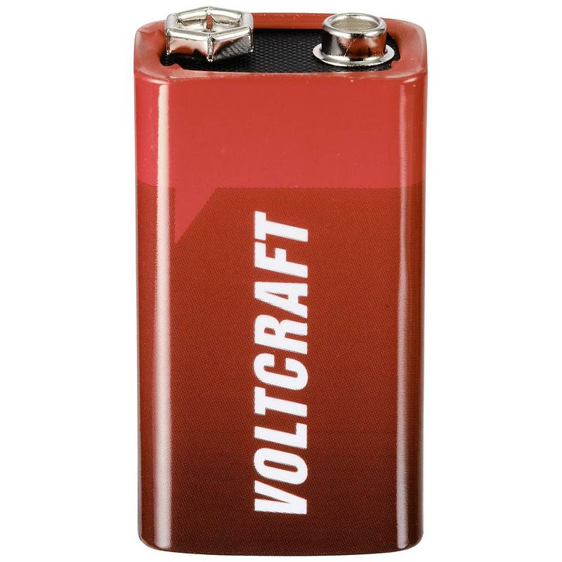 Foto van Voltcraft 6lr61 9v batterij (blok) alkaline 550 mah 9 v 1 stuk(s)