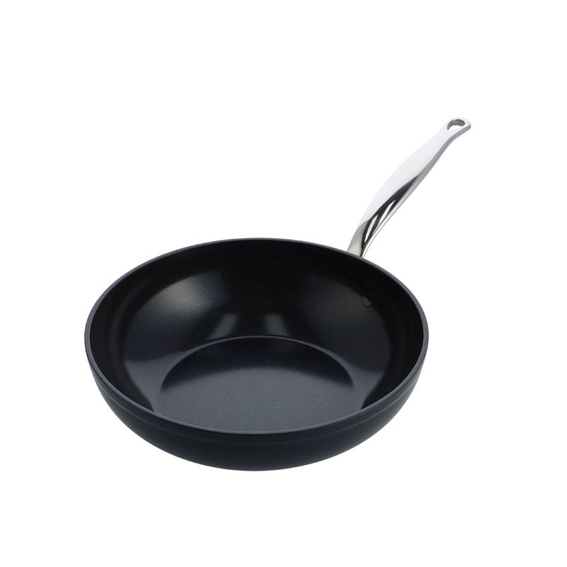 Foto van Greenpan wokpan barcelona pro - zwart - ø 28 cm / 3.65 liter - keramische anti-aanbaklaag