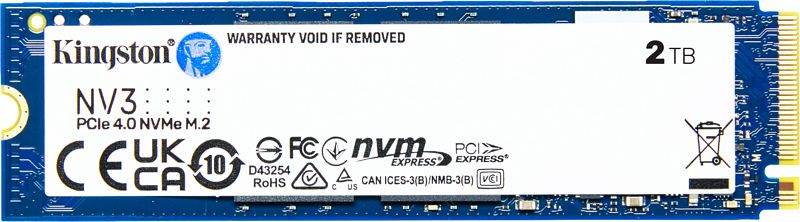 Foto van Kingston nv3 pcie 4.0 nvme ssd 2tb