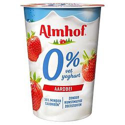 Foto van Almhof 0% vet yoghurt aardbei bij jumbo