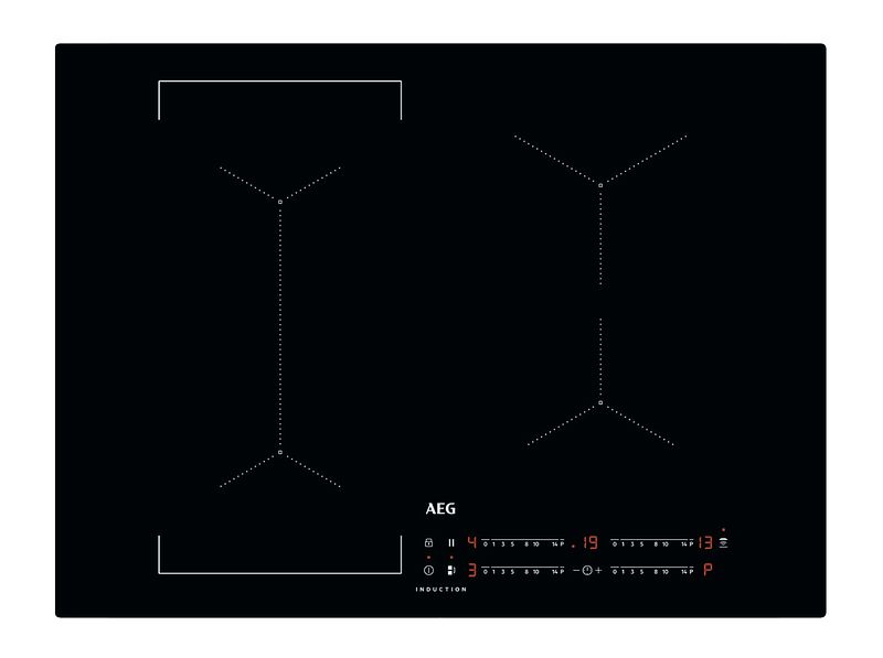 Foto van Aeg ike74440cb inductie inbouwkookplaat zwart