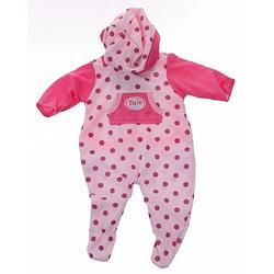 Foto van Johntoy baby rose babypoppenkleren grove stippen 40-45 cm