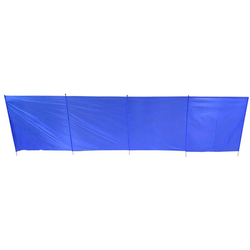 Foto van Privacy/windscherm - blauw - 2,25 x 0,5 meter - strand/camping - windschermen