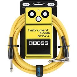 Foto van Boss bic-10a yellow instrumentkabel 3m recht-haaks