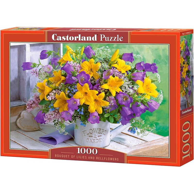 Foto van Castorland puzzel bouquet of lilies karton 1000 stukjes