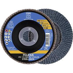 Foto van Pferd 67766115 polifan-lamellenschijf pfc 115 z 60 psf steelox diameter 115 mm n/a 10 stuk(s)