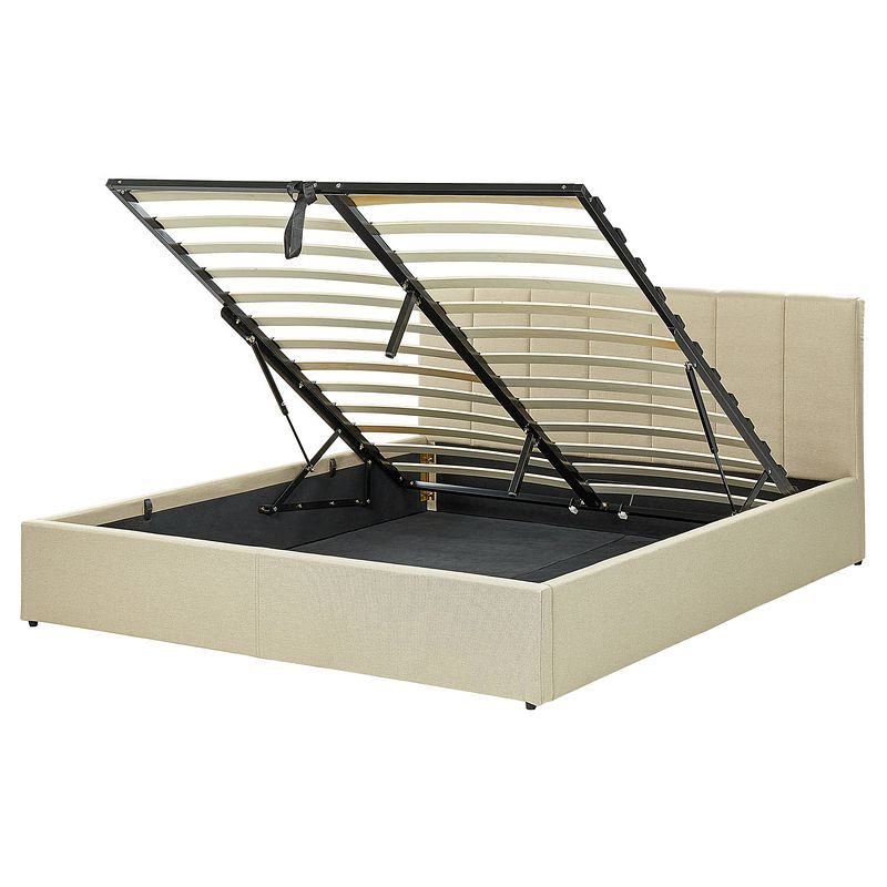 Foto van Beliani dreux - tweepersoonsbed-beige-polyester