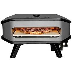Foto van Cozze 90349 pizzaoven met thermometer en pizzasteen zwart/grijs