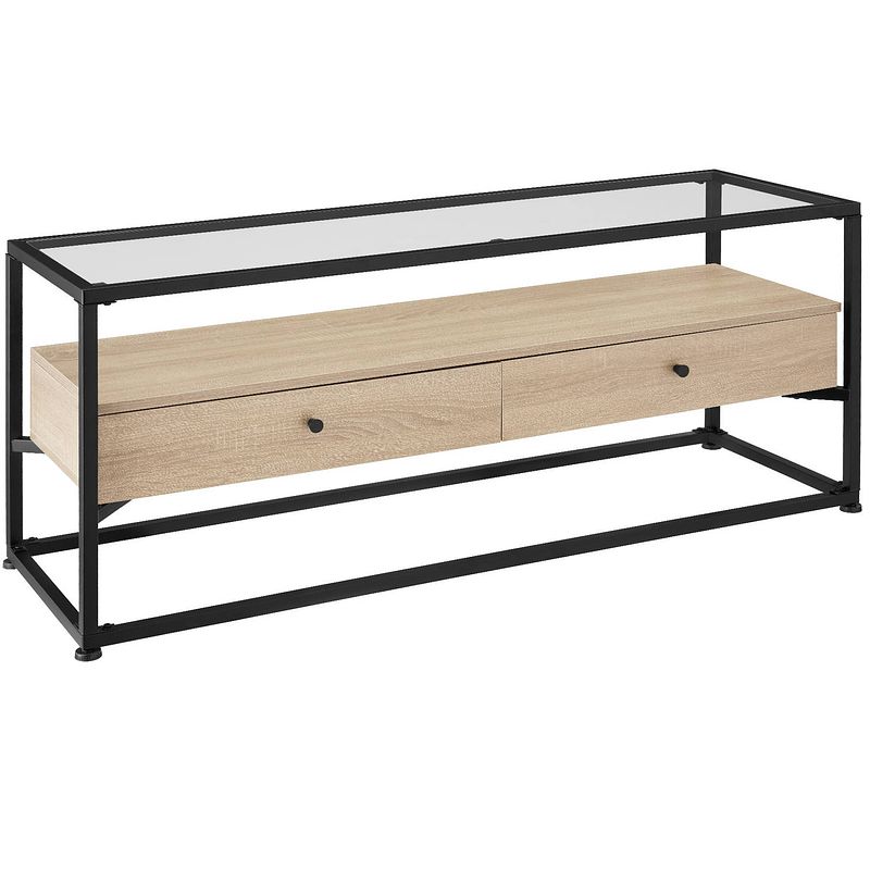 Foto van Tectake - sideboard dressoir maidenhead - industrieel - lichtbruin - 121,5x41,5x50,5cm - 404693