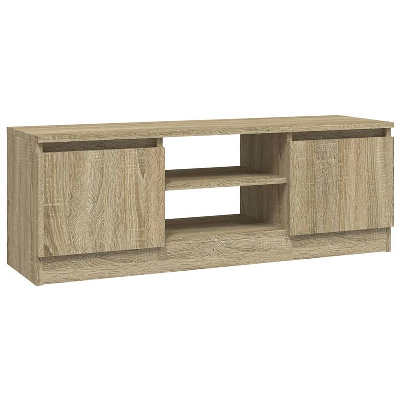 Foto van Vidaxl tv-meubel met deur 102x30x36 cm sonoma eikenkleurig