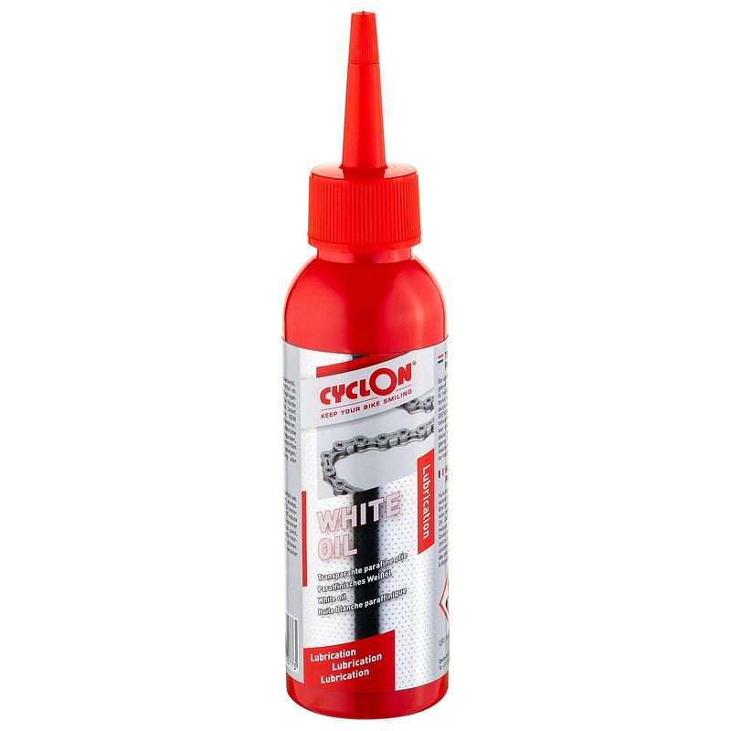 Foto van White oil (naaimachine olie) cyclon sewing machine oil - 125 ml