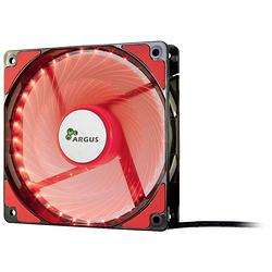 Foto van Inter-tech l12025 pc-ventilator rood (b x h x d) 120 x 120 x 25 mm