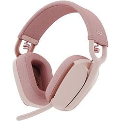 Foto van Logitech zone vibe 100 draadloze headset (roze)