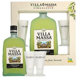 Foto van Villa massa limoncello + 2 glazen 0.7 liter likeur