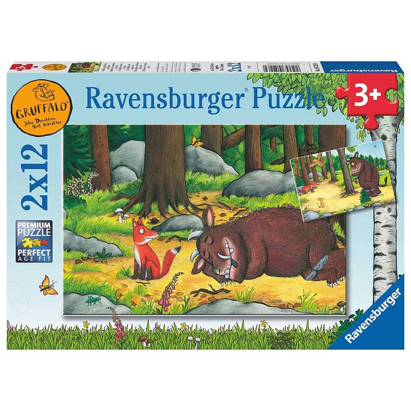 Foto van Ravensburger puzzel the gruffalo 2x12pcs