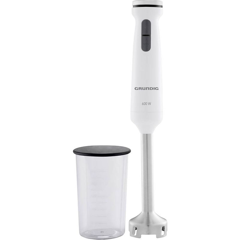 Foto van Grundig bl 6840 staafmixer 600 w met mixbeker wit, zwart