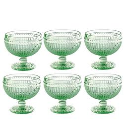 Foto van 6x greengate dessertschalen alice lichtgroen 300 ml (9.8 x 10.4 cm)