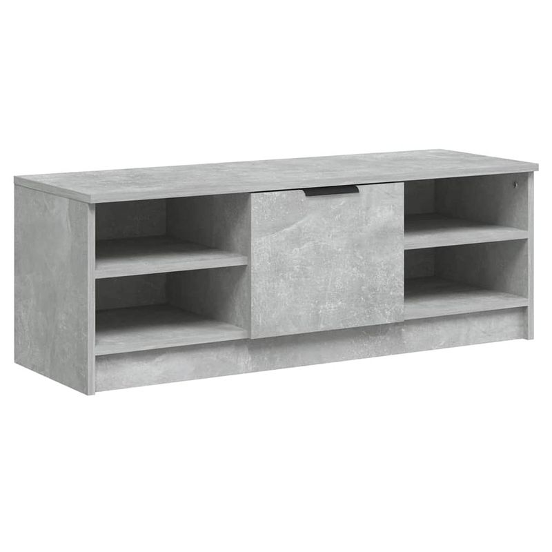 Foto van The living store tv-kast - betongrijs - 102 x 35.5 x 36.5 cm - klassiek design