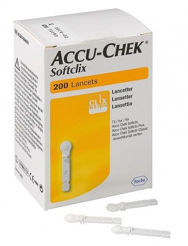 Foto van Roche accu chek softclix lancetten