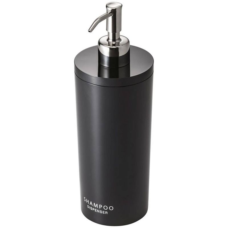 Foto van Yamazaki 2-way pump dispenser round - tower - black