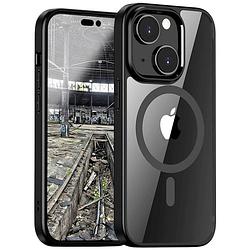 Foto van Jt berlin pankow hybrid magsafe backcover apple iphone 15 plus zwart, transparant