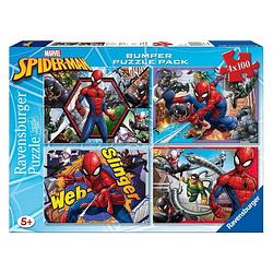 Foto van Ravensburger puzzel spiderman 4 in 1 100 stukjes