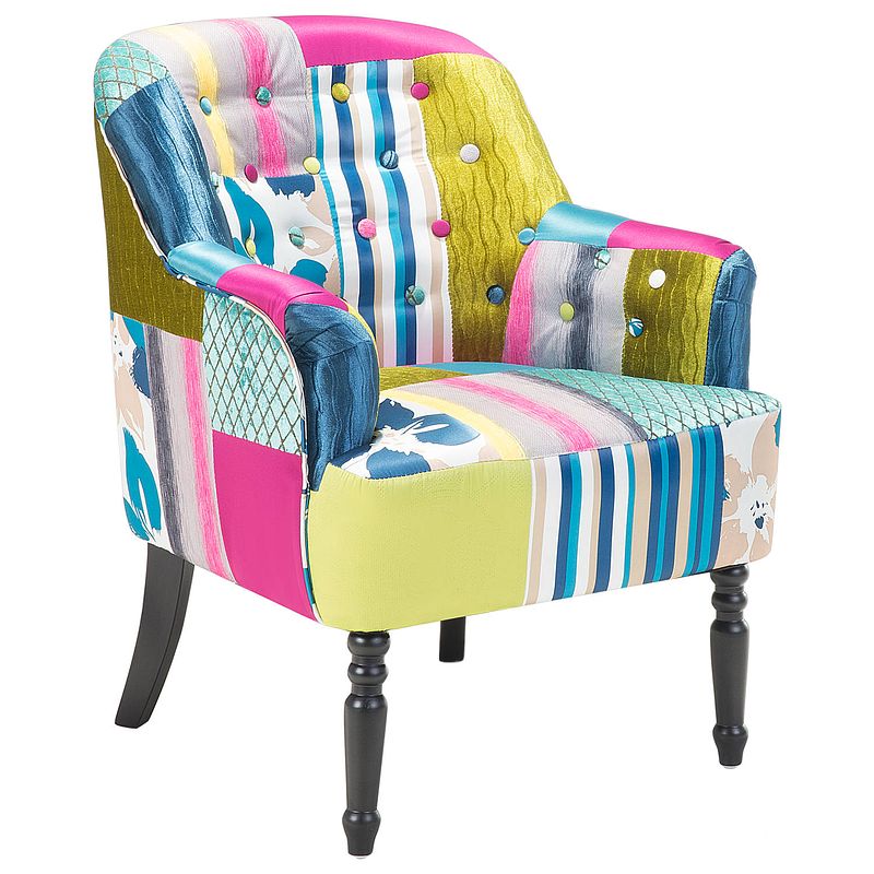 Foto van Beliani mandal fauteuil polyester 73 x 65 cm