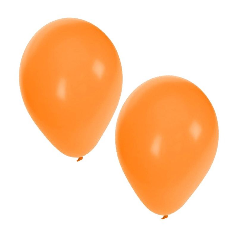 Foto van Oranje ballonnen 100 stuks - ballonnen