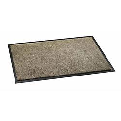 Foto van Schoonloopmat soft&clean taupe 50x75 cm