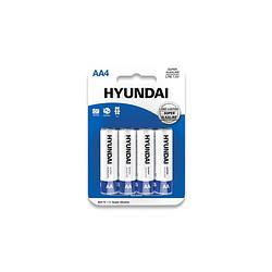 Foto van Hyundai - super alkaline aa batterijen - 4 stuks