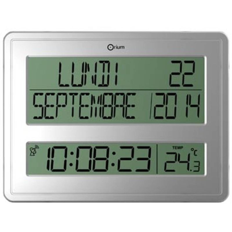 Foto van Orium by cep digitale radiogestuurde klok en kalender, zilver