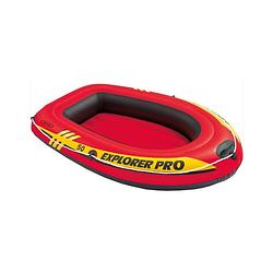 Foto van Intex opblaasboot explorer pro 50 rood 137 x 85 x 23 cm