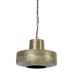 Foto van Light & living - hanglamp demsey - 40x40x31 - brons