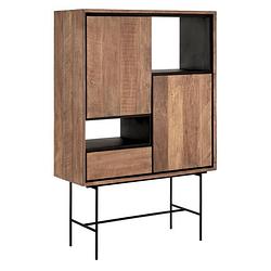 Foto van Dtp home bookcase metropole low, 2 doors, 1 drawer, 2 open racks,15...