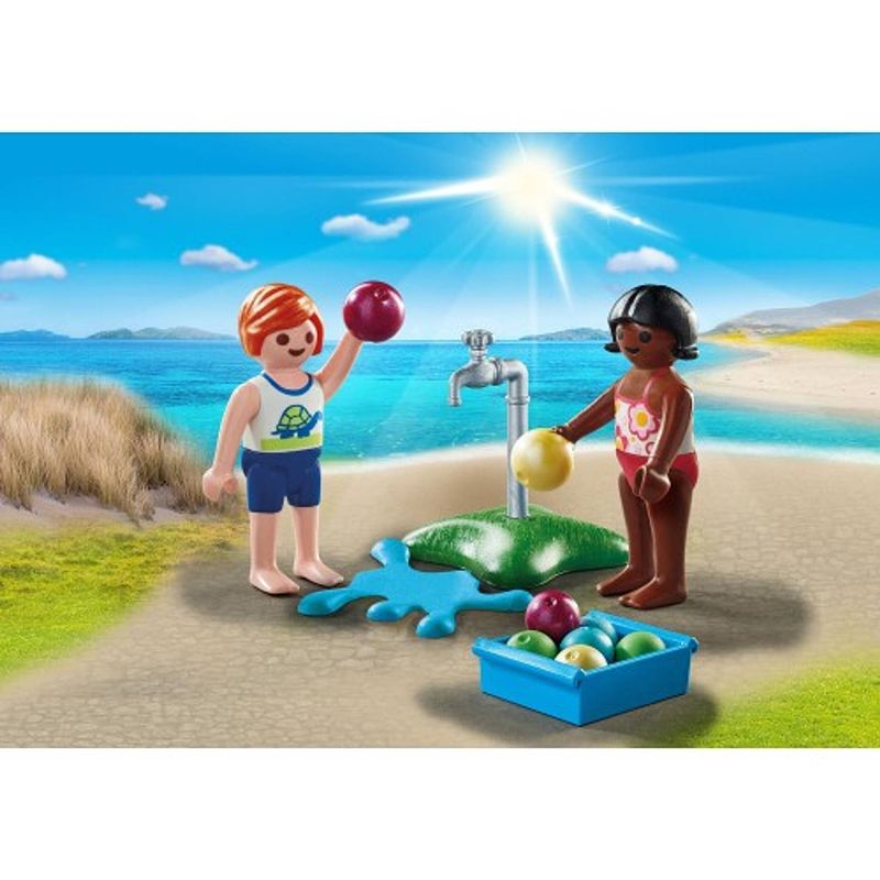 Foto van Playmobil special plus - kinderen met waterballonnen 71166