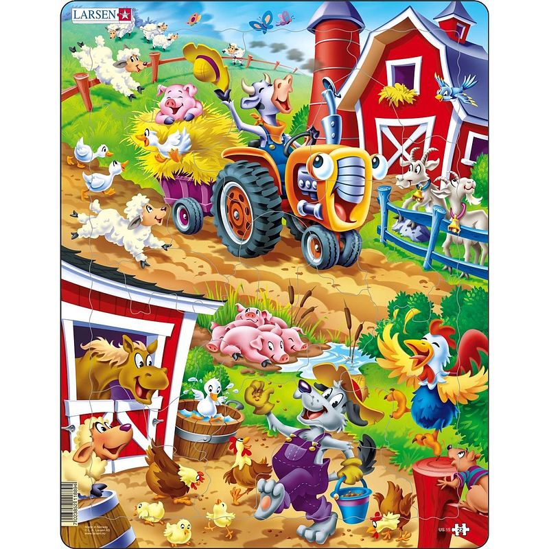 Foto van Larsen legpuzzel maxi de boerderij 22 stukjes