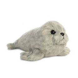 Foto van Aurora knuffel mini flopsie zeehond grijs 20,5 cm