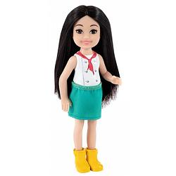 Foto van Barbie tienerpop chelsea can be meisjes 15,3 cm wit/groen