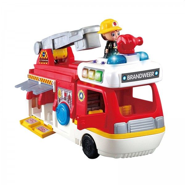 Foto van Vtech vrolijke vriendjes 2in1 brandweerwagen