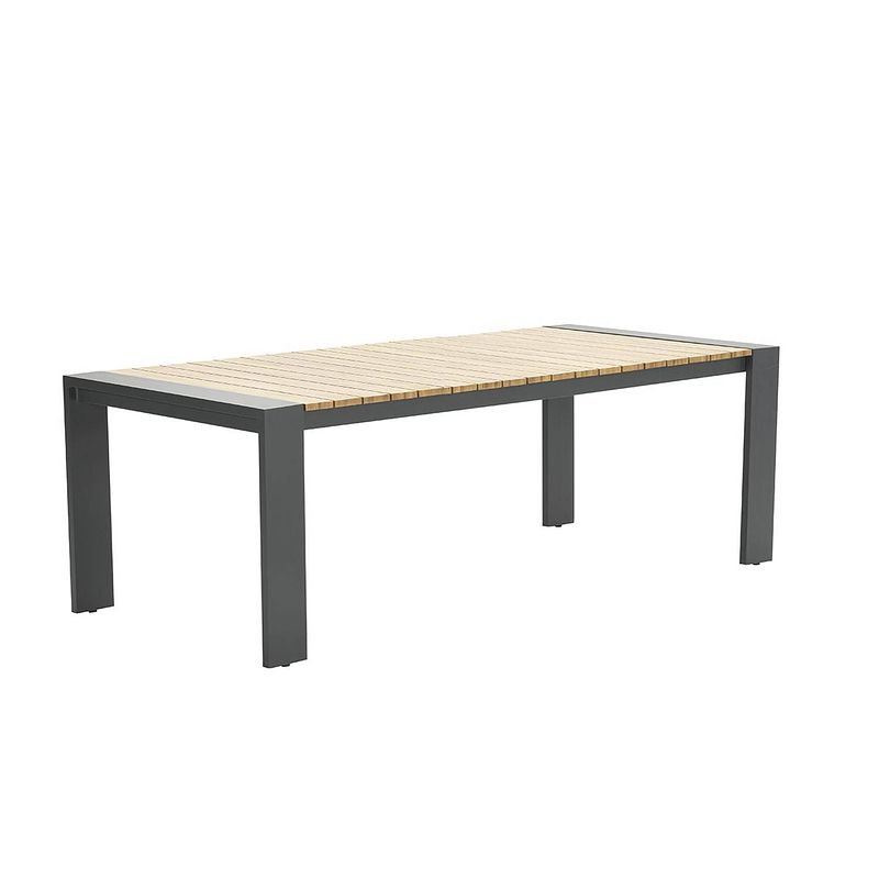 Foto van Garden impressions francisco dining tafel-200x100- black/ teak look