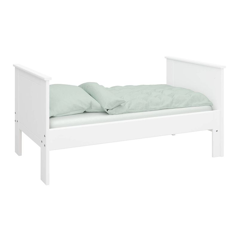 Foto van Oscar kids uitschuifbed 75x140/180/200 cm incl. lattenbodem, wit.