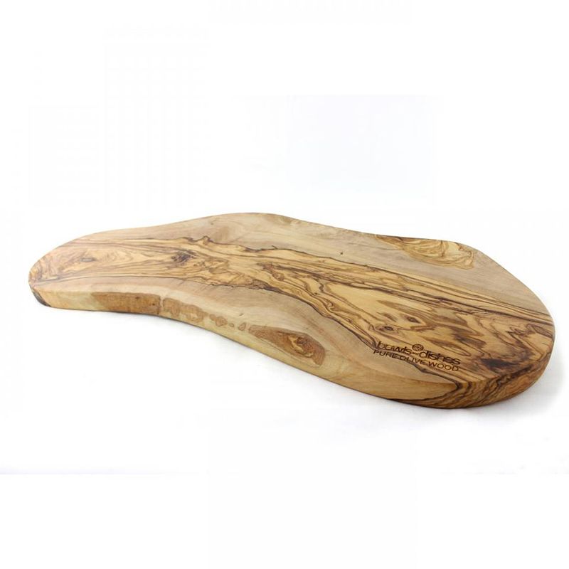 Foto van Bowls and dishes pure olive wood tapasplank - olijfhout - 45-50 cm