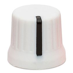 Foto van Dj techtools chroma caps 180 fatty knob white draaiknop