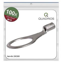 Foto van Quadrios 23c500 ringkabelschoen dwarsdoorsnede (max.): 1.5 mm² gat diameter: 10.5 mm ongeïsoleerd 100 stuk(s)