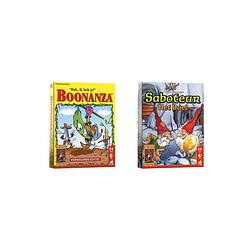 Foto van Spellenbundel - kaartspellen - 2 stuks - boonanza & saboteur: het duel