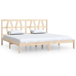 Foto van Vidaxl bedframe massief grenenhout 200x200 cm