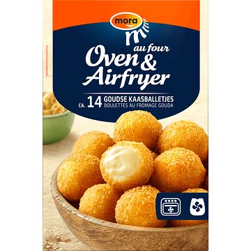 Foto van Mora oven & airfryer goudse kaasballetjes 280g bij jumbo